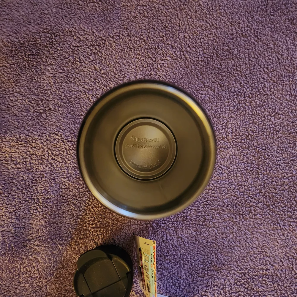 Yak Pak Purple 💜 & Black 🖤 Heart Pattern Water Bottle - Picture 3 of 8